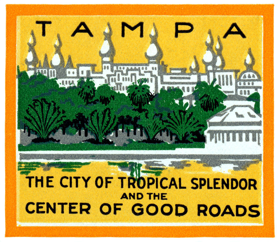 C. 1920 Tropical Splendor of Tampa Florida Painting by Historic Image