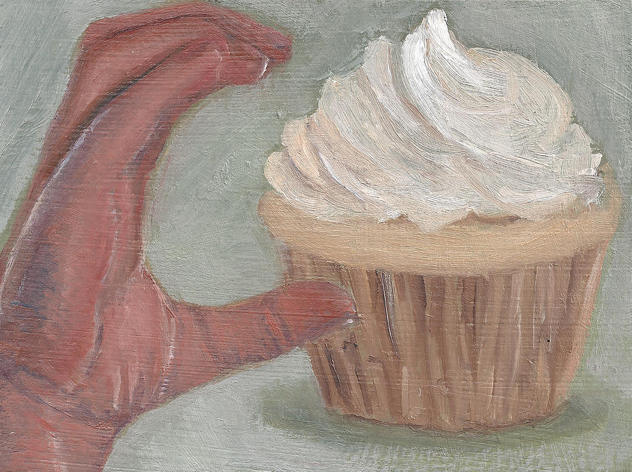 C is for Cupcake Painting by Jessmyne Stephenson