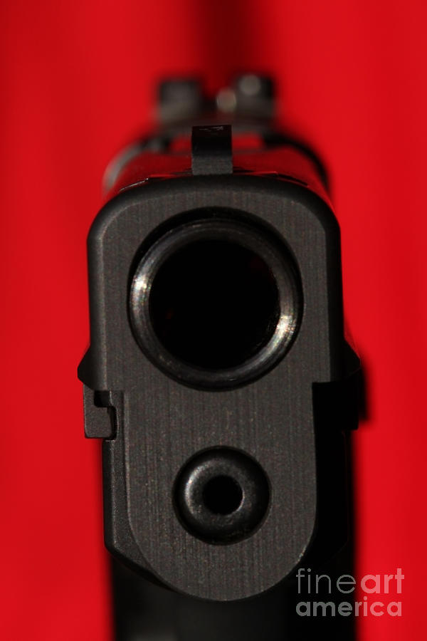 C Ribet P220 Down the Sights Red Photograph by C Ribet