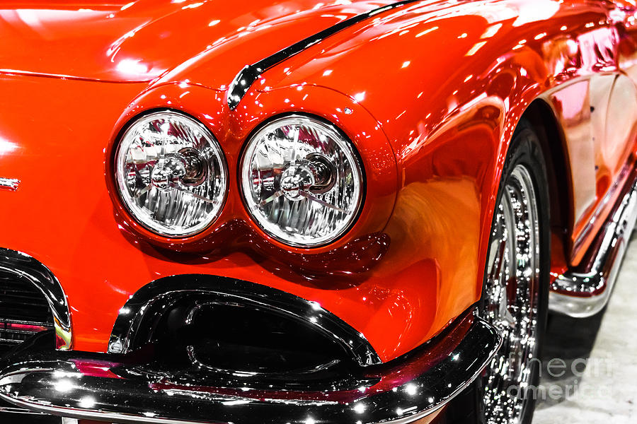 C1 Red Chevrolet Corvette Picture Photograph by Paul Velgos
