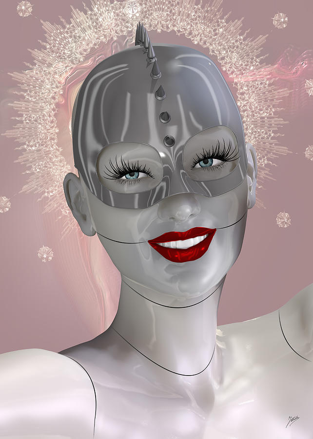 Robotics Digital Art - Cabaret of the spiritual robot by Quim Abella Robotics Digital Art - Cabaret of the spiritual robot by Quim Abella