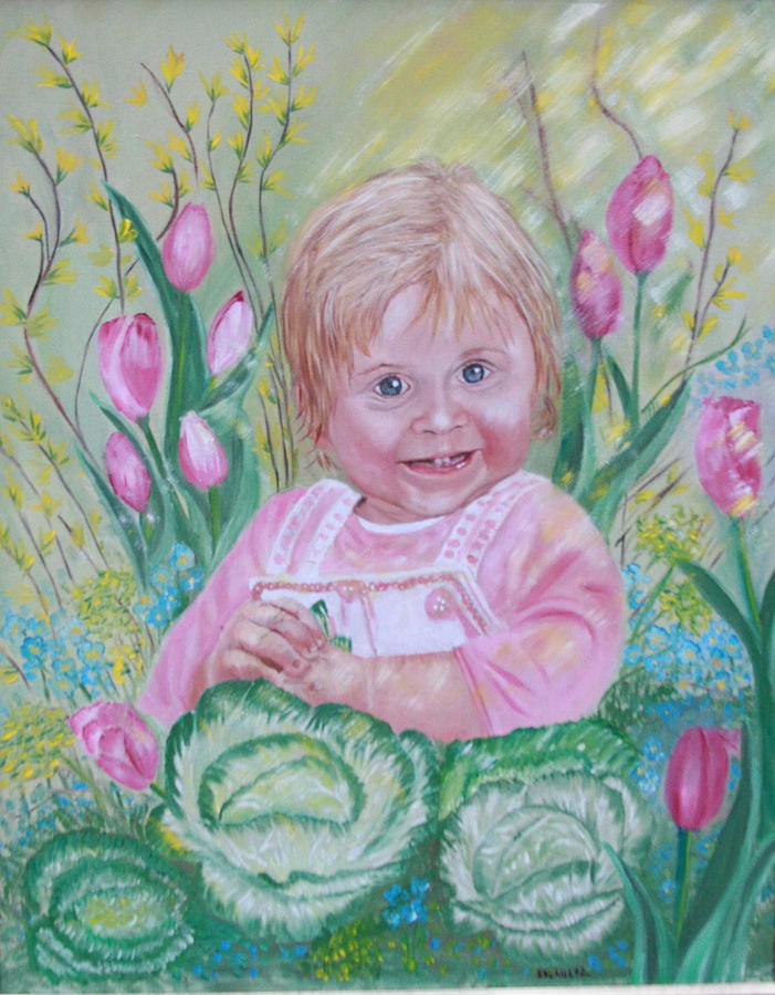 Cabbage Patch Painting by Sharon Schultz