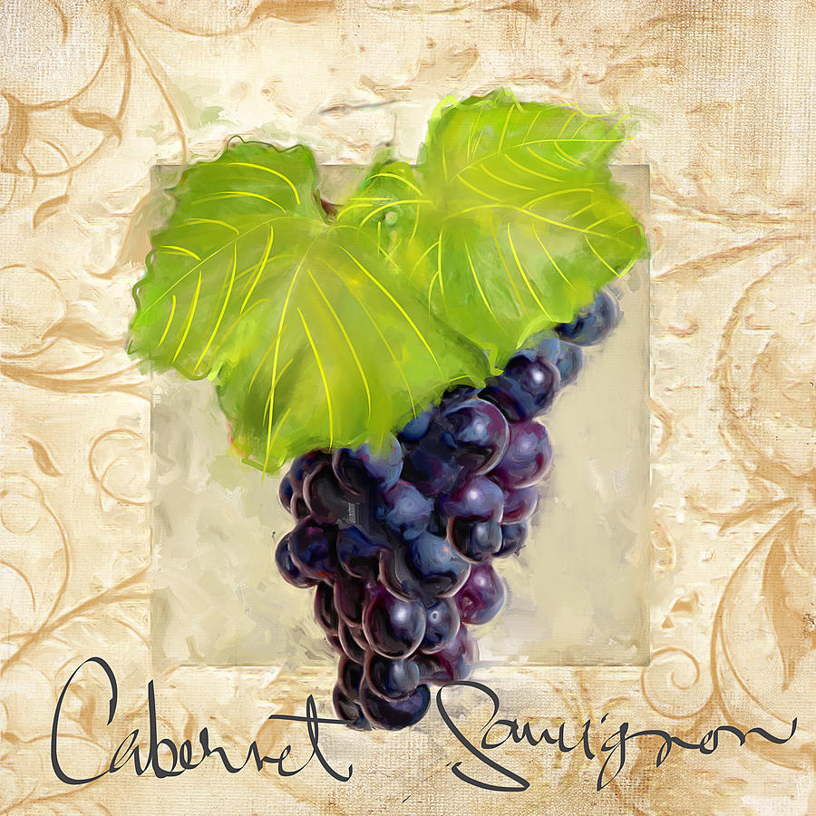 Wine Painting - Cabernet Sauvignon by Lourry Legarde