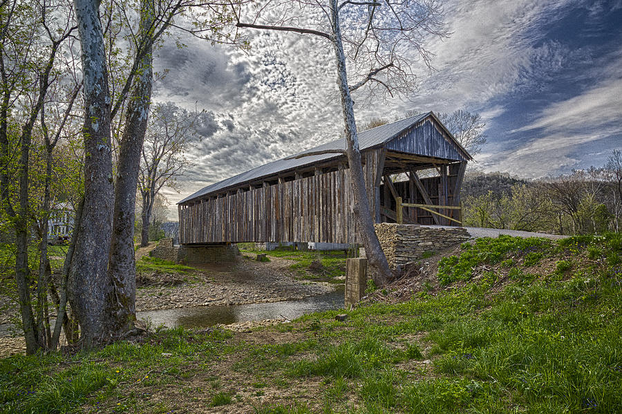 Cabin Creek Covered Bridge #2 Photograph by Jack R Perry