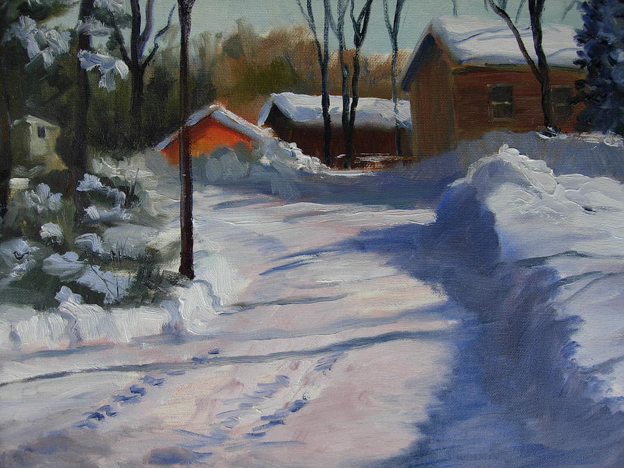 Cabin Fever Painting by Holly Stone