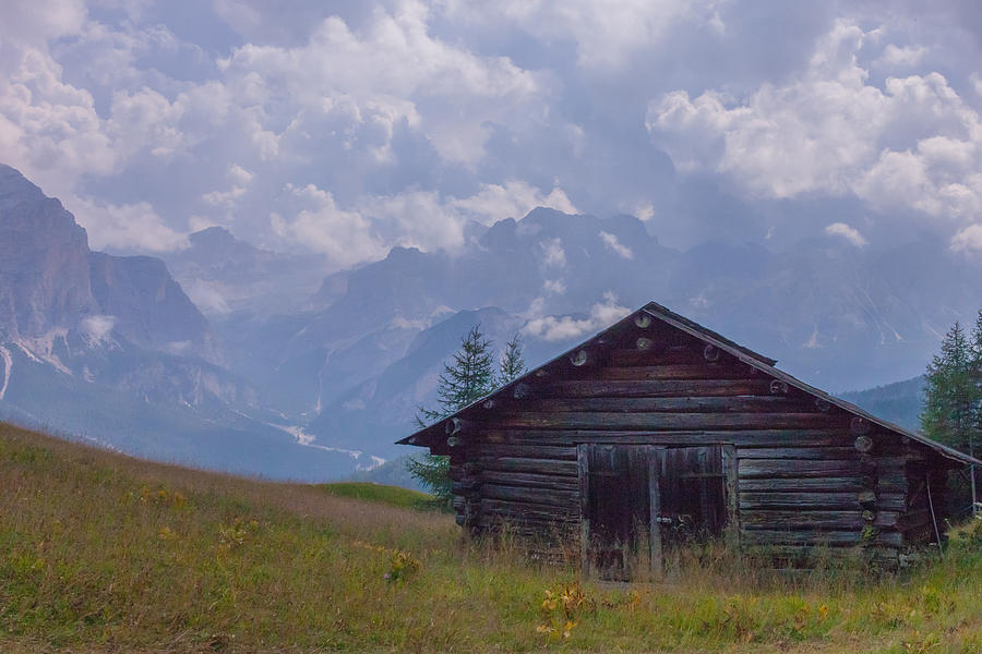 Cabin in the Dolomites Photograph by Vance Bell