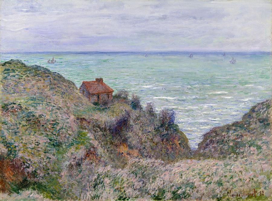 Claude Monet Painting - Cabin of the Customs Watch by Claude Monet