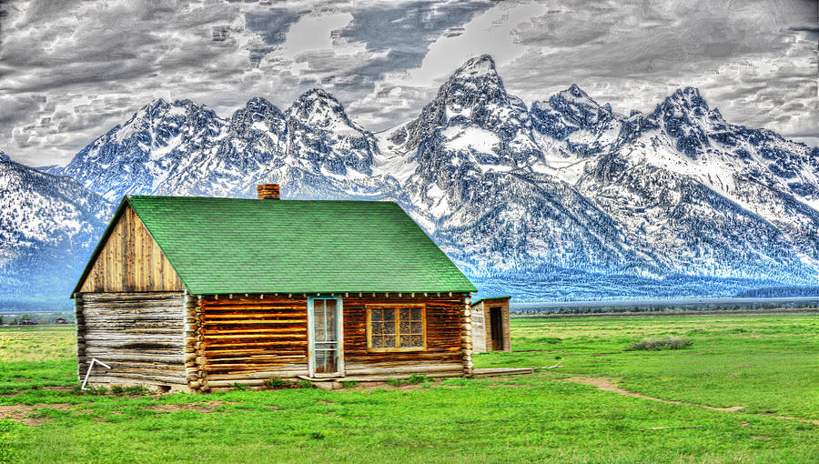 Cabin on the plains Photograph by Jim Boardman