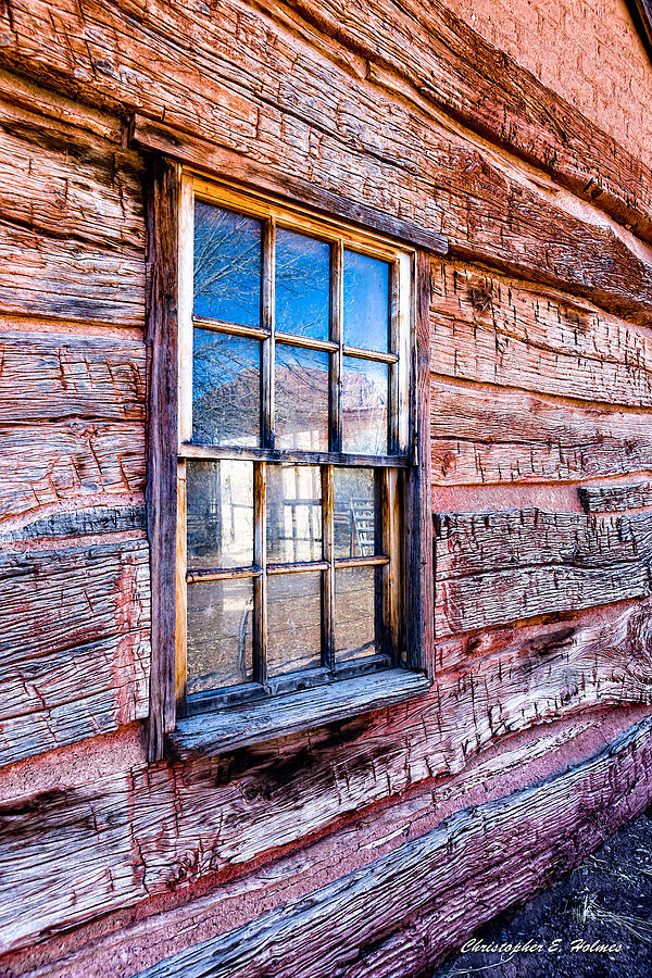 Ocular Perceptions Photograph - Cabin Window by Christopher Holmes