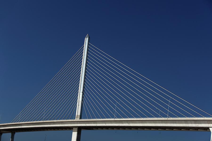 Cable-stayed Bridge Photograph by Jim West