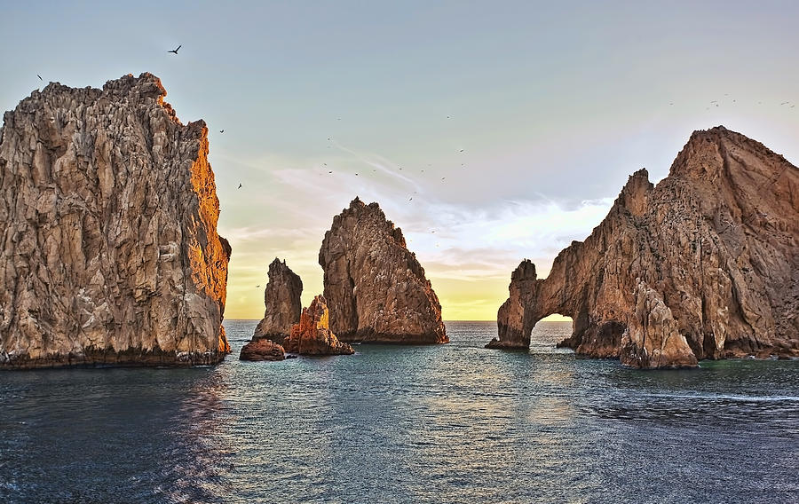 Nature Photograph - Cabo San Lucas Arch Sunset by Marcia Colelli