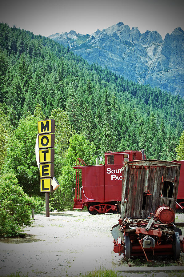 Caboose Motel Photograph by Holly Blunkall