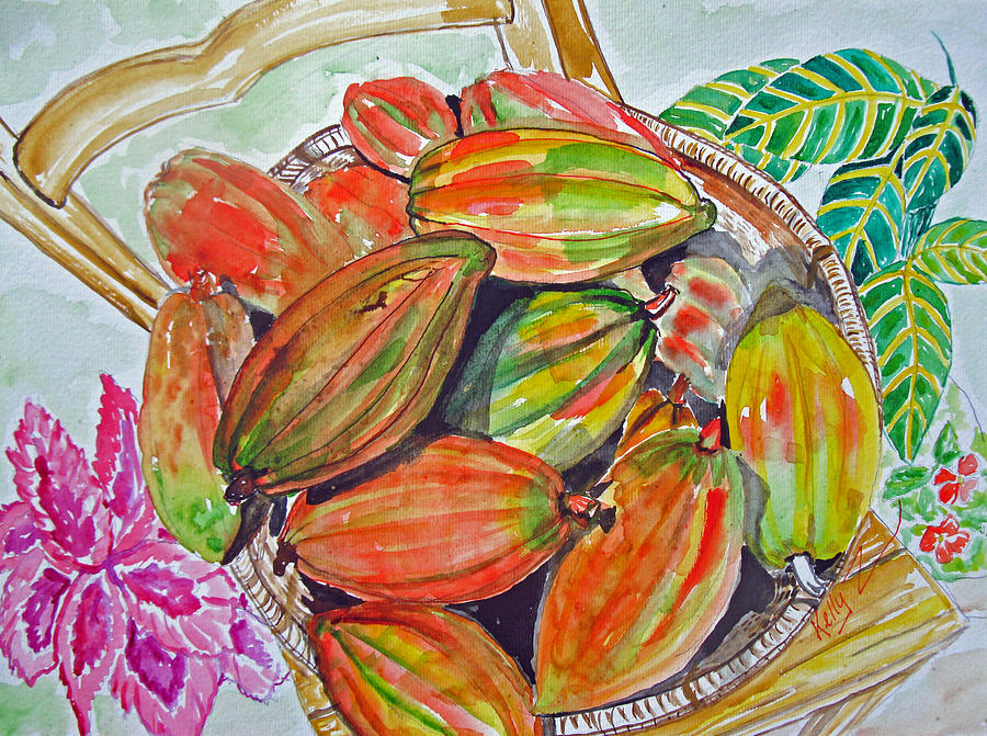 Cacao Harvest Painting by Kelly Smith
