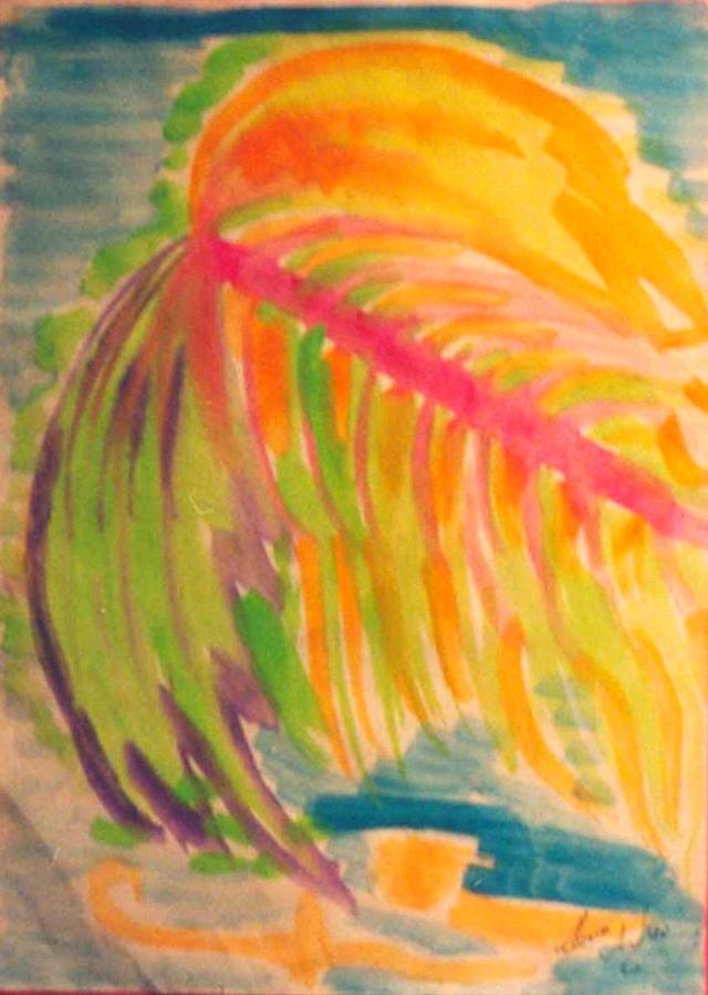 Cachimbamba Palm Tree Painting by Nieve Andrea 