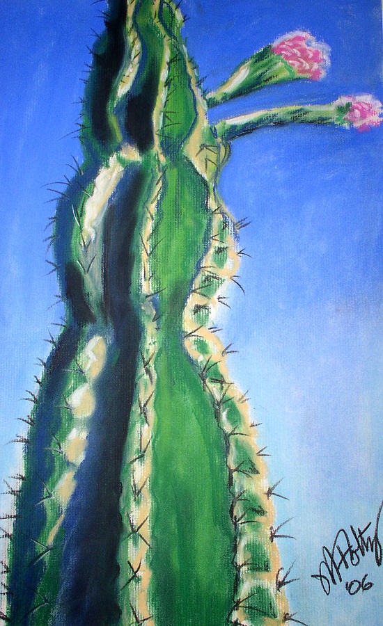 Cactus Bloom Painting by Michael Foltz