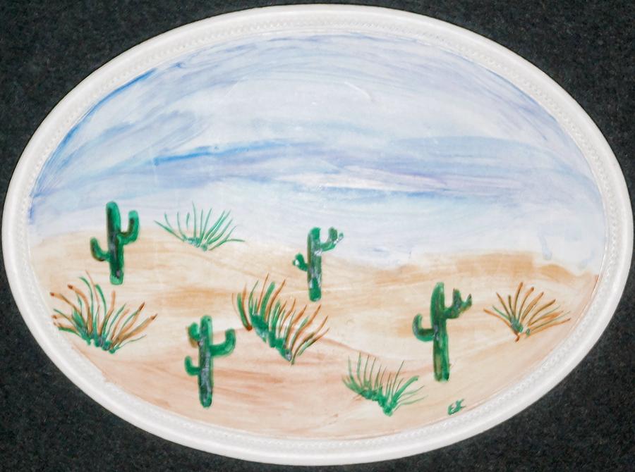 Cactus Painting by Erika Jean Chamberlin
