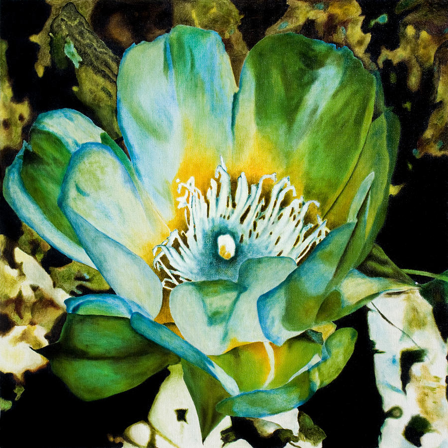 Cactus Flower 1 Painting by Lee Santa