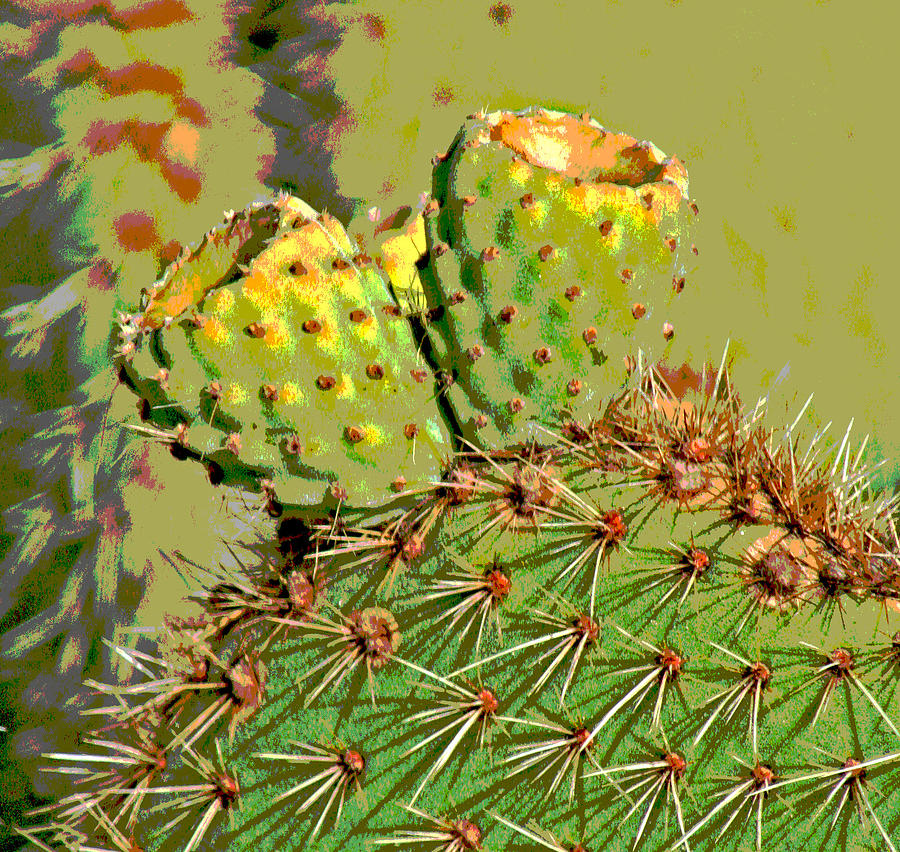 Cactus in bloom Digital Art by Joseph Coulombe