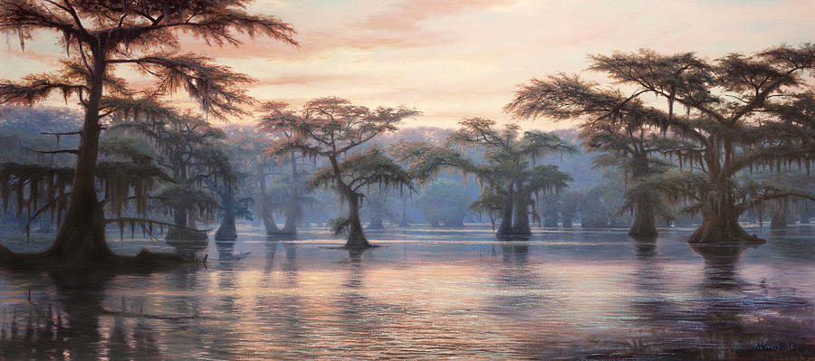 Swamp Photography, Sunrise Sunbeams at Caddo Lake Photo Print, Flooded  Cypress Wall Art, Texas Home Decor, 8x10 to 24x36