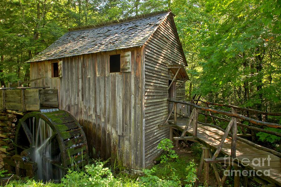 Cades Cove Grist Mill Closeup Photograph by Adam Jewell