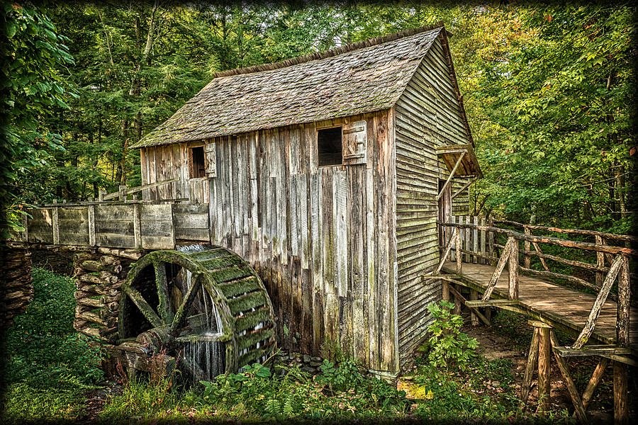 Cades Cove Grist Mill E142 Photograph by Wendell Franks