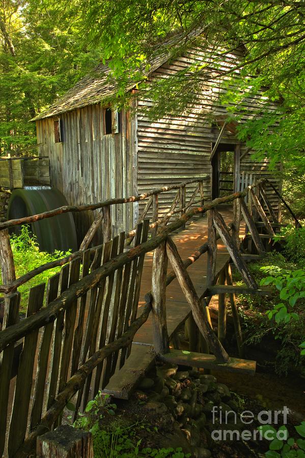 Cades Cove Grist Mill Portrait Photograph by Adam Jewell