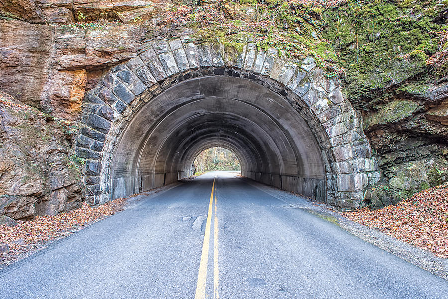 Cades Cove Road Tunnel Photograph by Victor Culpepper