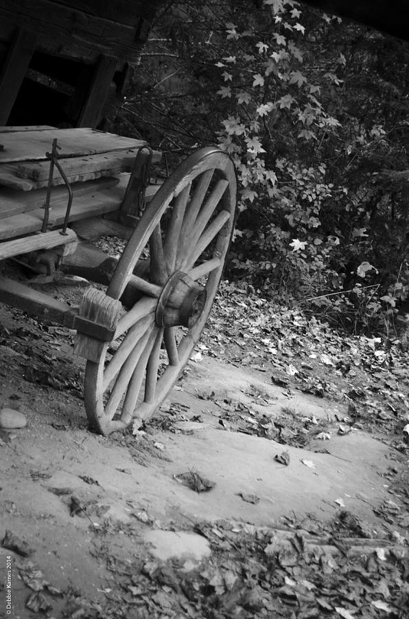 Cades Cove Wagon Wheel Photograph by Debbie Karnes