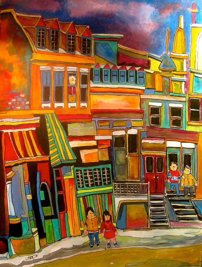 Cadieux Street number 2 Painting by Michael Litvack