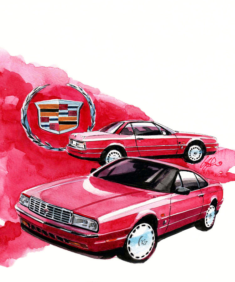 Cadillac Allante Painting by Yoshiharu Miyakawa