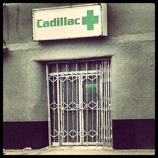 Cadillac Photograph - #cadillac #greencross #dispensary by Eddie Espinoza
