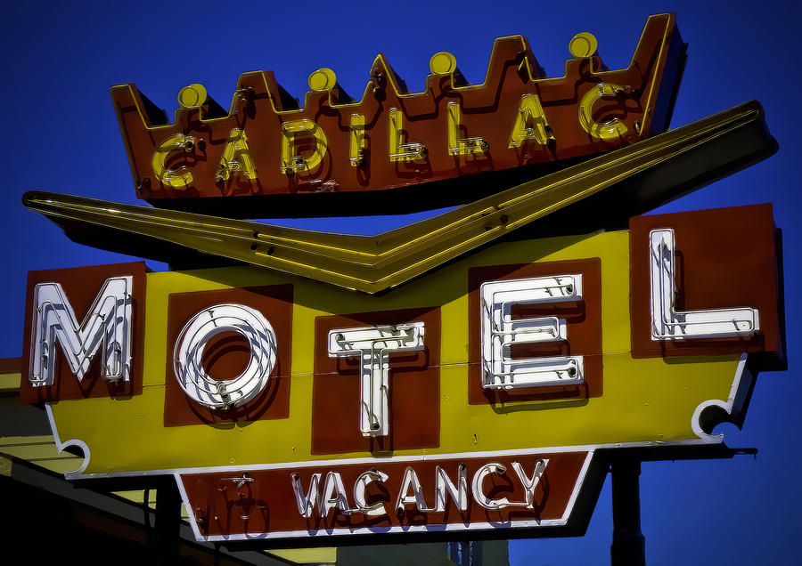 Cadillac Motel Photograph by Jerry Golab