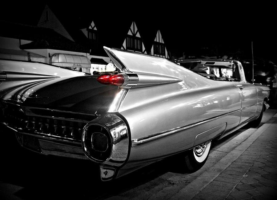 Vintage Photograph - Cadillac Noir by Steve Natale