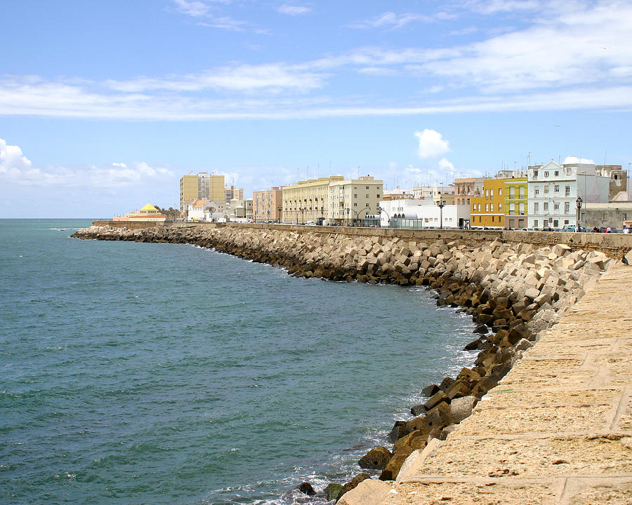 Cadiz Seawall Photograph by Joshua Tennant - Pixels