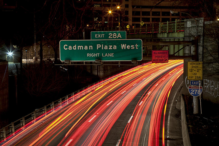 Cadman Plaza Night Photograph by Sara Hudock