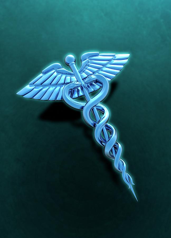 Caduceus Photograph by Victor Habbick Visions/science Photo Library ...