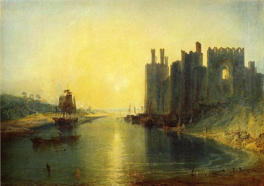 Impressionism Painting - Caernarvon Castle 1799 by Philip Ralley