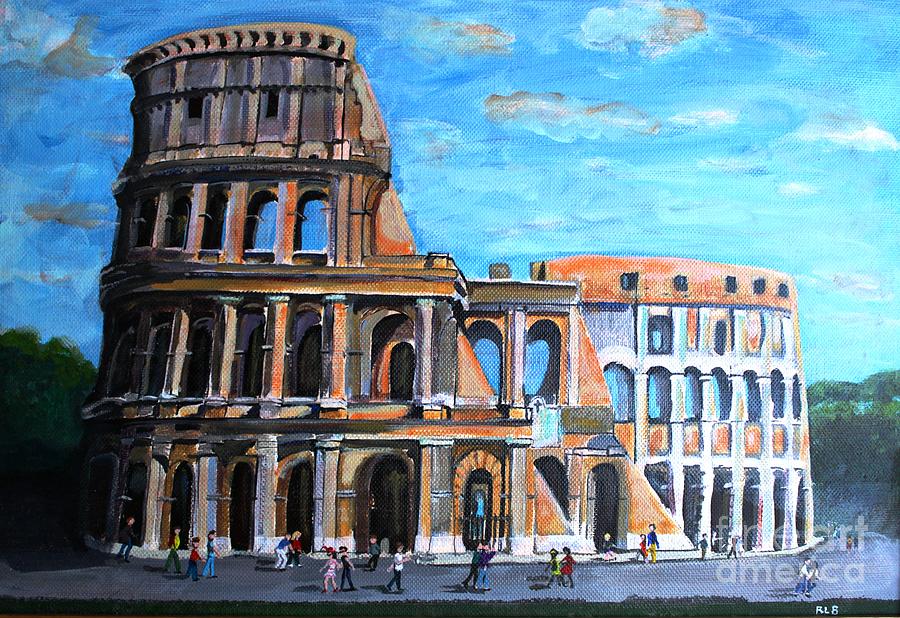 Caesarian Section of the Colloseum Painting by Rita Brown
