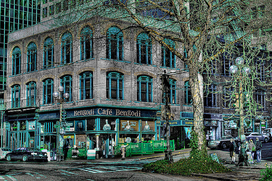 Cafe Bengoti in Pioneer Square - Seattle Washington Photograph by David Patterson