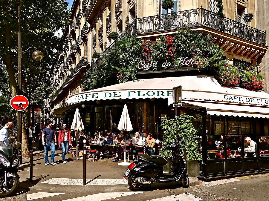 Cafe De Flore Photograph by Ira Shander