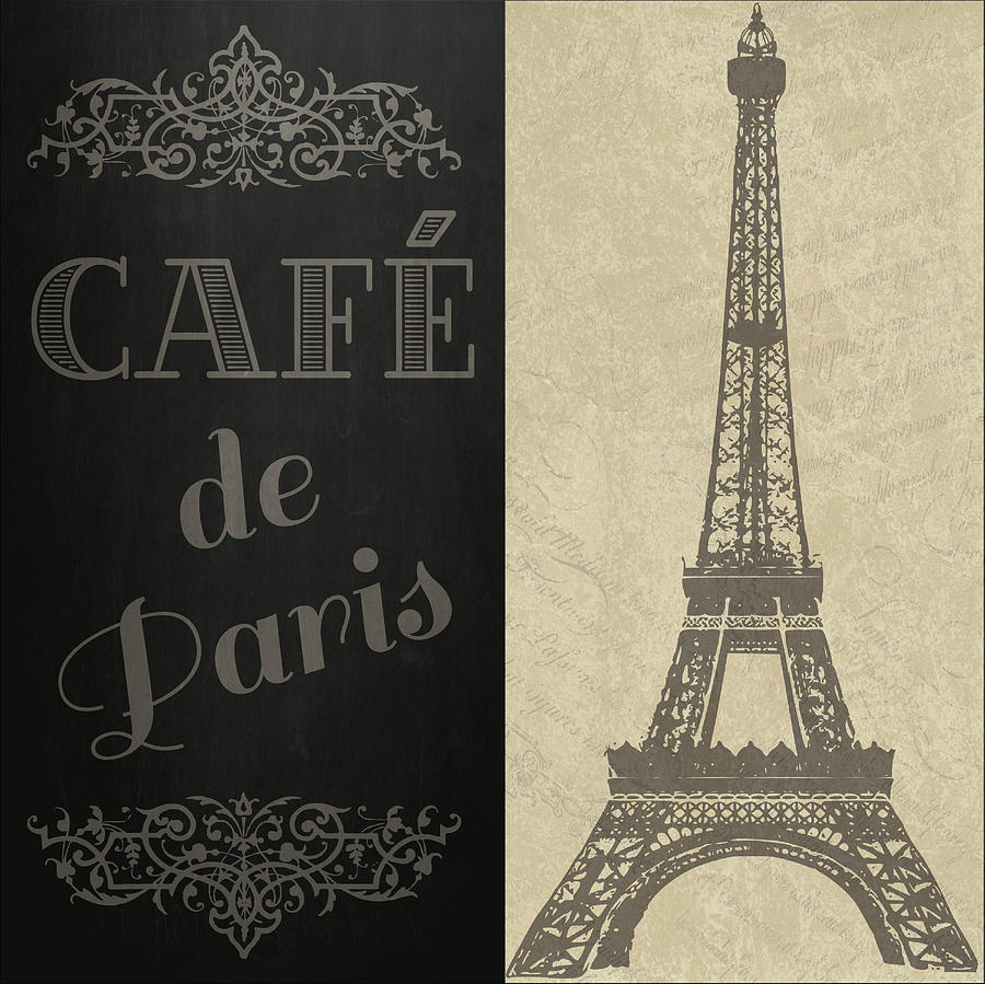 Paris Digital Art - Cafe de Paris by Jaime Friedman