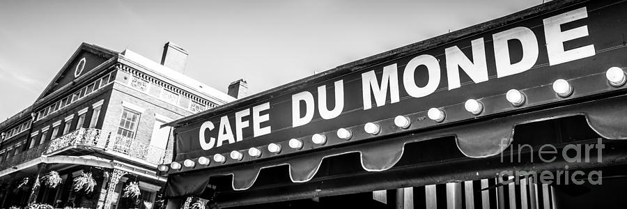New Orleans Photograph - Cafe Du Monde Panoramic Picture by Paul Velgos