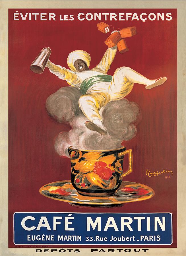 Coffee Painting - Cafe Martin 1921 by Leonetto Cappiello
