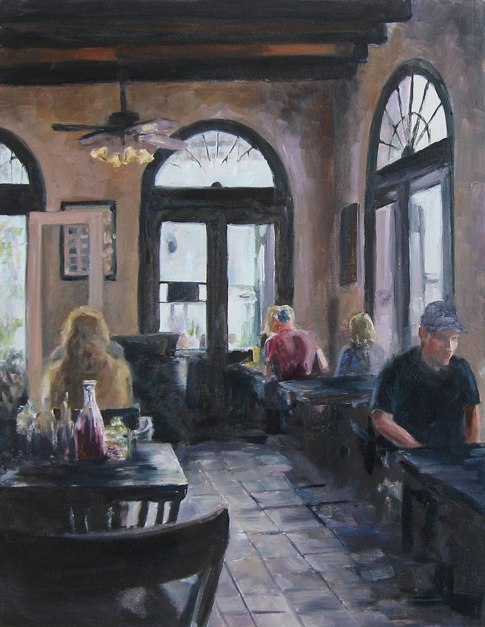Cafe Maspero Painting by Connie Schaertl