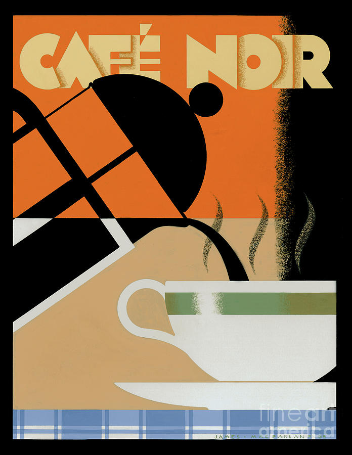 Vintage Photograph - Cafe noir by MGL Meiklejohn Graphics Licensing