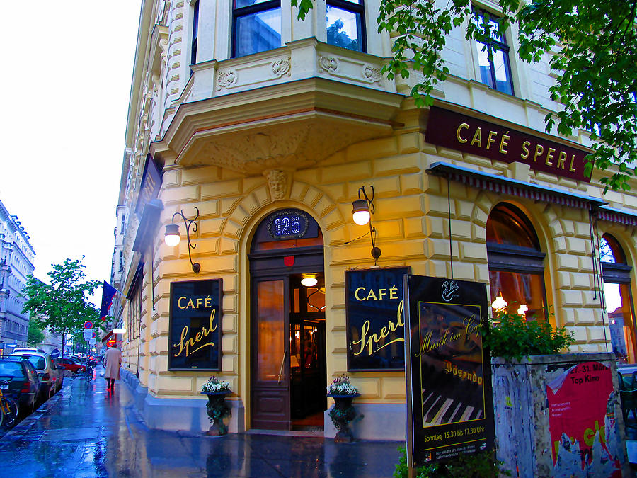 Cafe Sperl Vienna Photograph by Jim McCullaugh