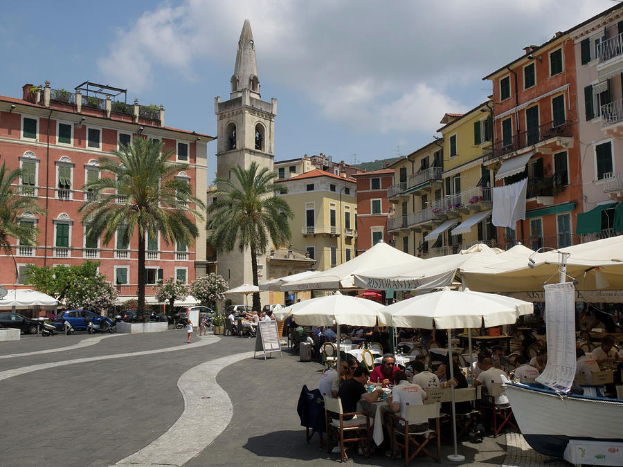 Cafes On Piazza Garibaldi, Lerici Photograph by Panoramic Images