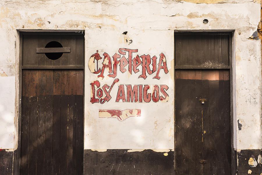 Cafeteria Los Amigos Old San Juan Photograph by Carter Jones - Fine Art  America