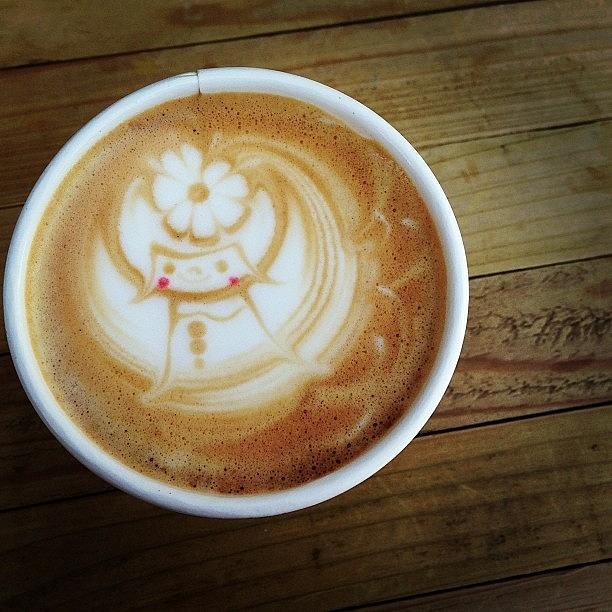 Caffe Latte! Too Cute To Drink! Photograph by Mayumi Nikaido