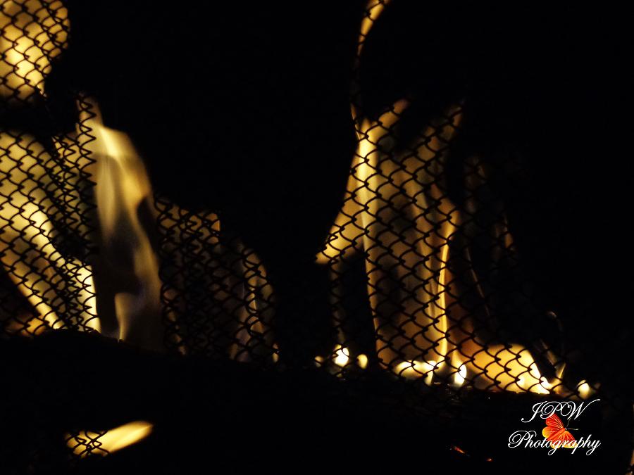 Caged Fire Photograph